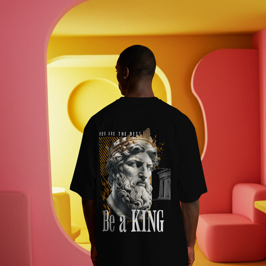BE A KING – Premium Black Tee
